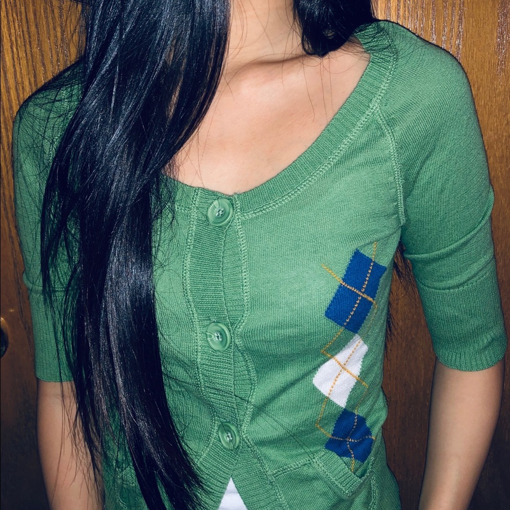 Mossimo green cardigan
